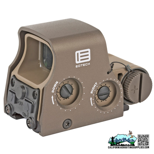 EOTech Tactical Holographic Sight Red 68MOA Ring 2-1MOA Dots w Battery XPS22TAN - California Shooting Supplies