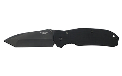 Camillus Tanto 3.5" Folding Knife Plain Edge Black Black 8.25 Overall CAM-18672 - California Shooting Supplies