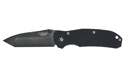 Camillus Tanto2 2.8" Folding Knife Plain Edge Black 6.7" Overall CAM-18673 - California Shooting Supplies