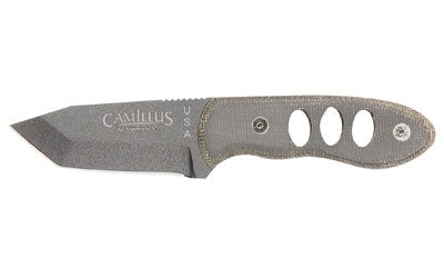 Camillus Choker 2.5" Fixed Blade Knife Plain Edge Gray Micarta Handle CAM-19088 - California Shooting Supplies