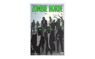 Action Target Zombie Horde Target Green Black 23x35 100 Pack GS-ZOMHORDE-100 - California Shooting Supplies