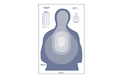 Action US Dept of Treasury Transitional Target2 24x4 100 Pack LTR-II BLUE-100 - California Shooting Supplies