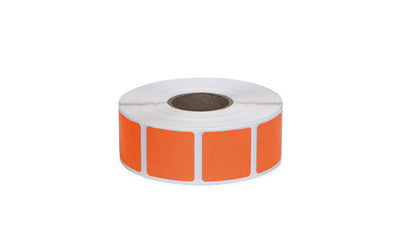 Action Target 7/8 Square Bullet Hole Repair Pasters Orange 1000 Per Roll PAST-OR - California Shooting Supplies