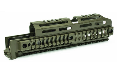 Midwest Industries Alpha 10" Quad Rail Handguard Fits AKs ODG MIAKALPHAQR10-ODG - California Shooting Supplies