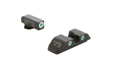 AmeriGlo Classic Tritium Sight Set Night Sight For Glock G5 9/40 Green GL-511 - California Shooting Supplies