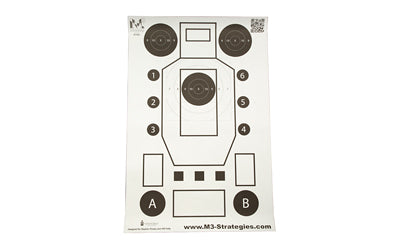 Action Target M3 Strategies Multi-Purpose Training Target 23x35 100pk M3-MK3-100