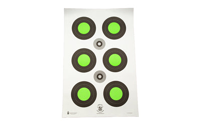 Action Target Trident Concepts Fluorescent Grn Bullseye Target 100 TCTMK3MOD2100