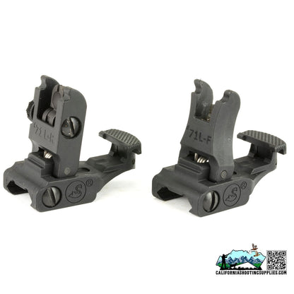 ARMS Inc Sight Fits Picatinny Polymer Front and Rear Folding Black 71LF-R - California Shooting Supplies