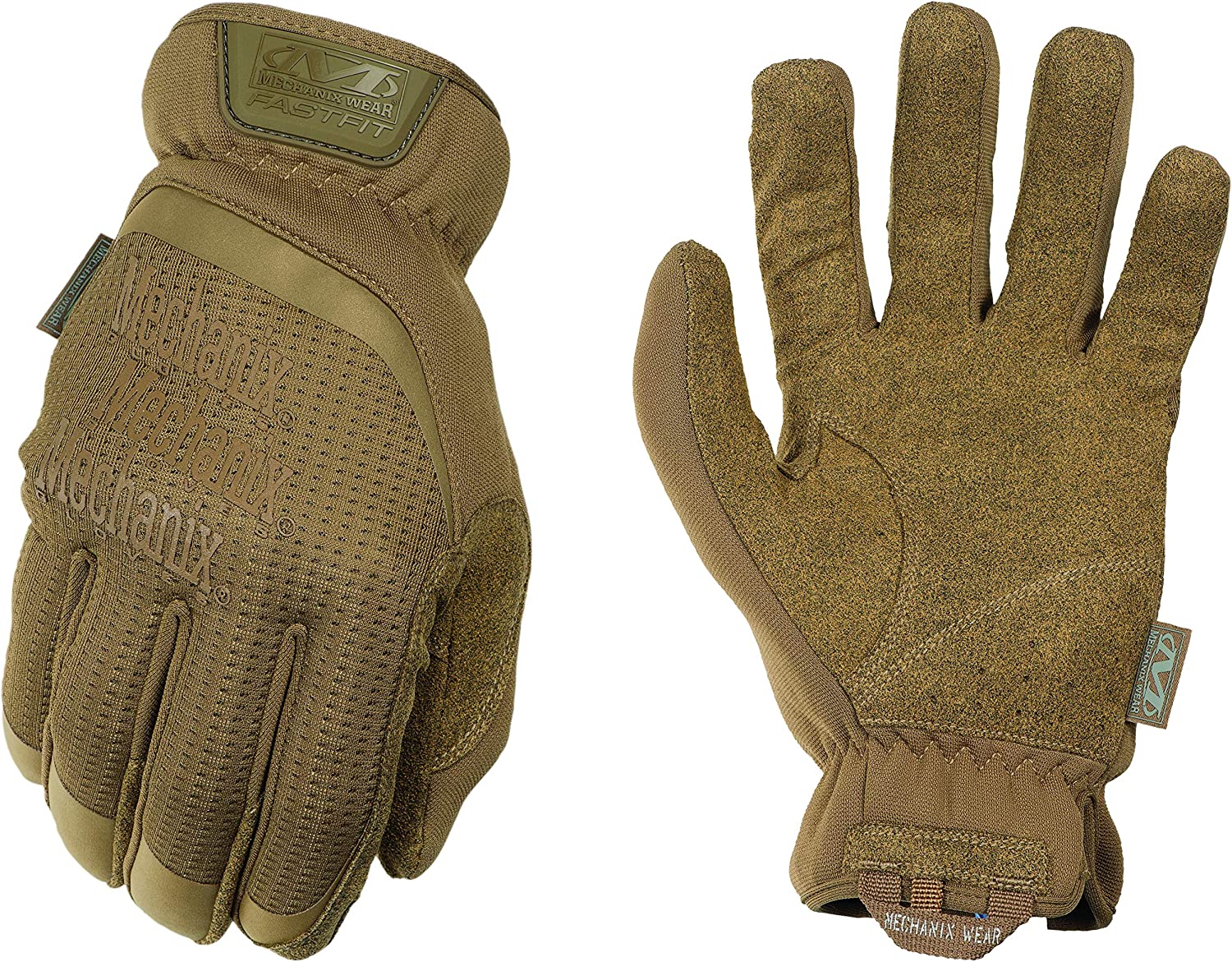 Mechanix Wear Gloves Large Coyote Brown 0.6mm Fastfit FFTAB-72-010 - California Shooting Supplies