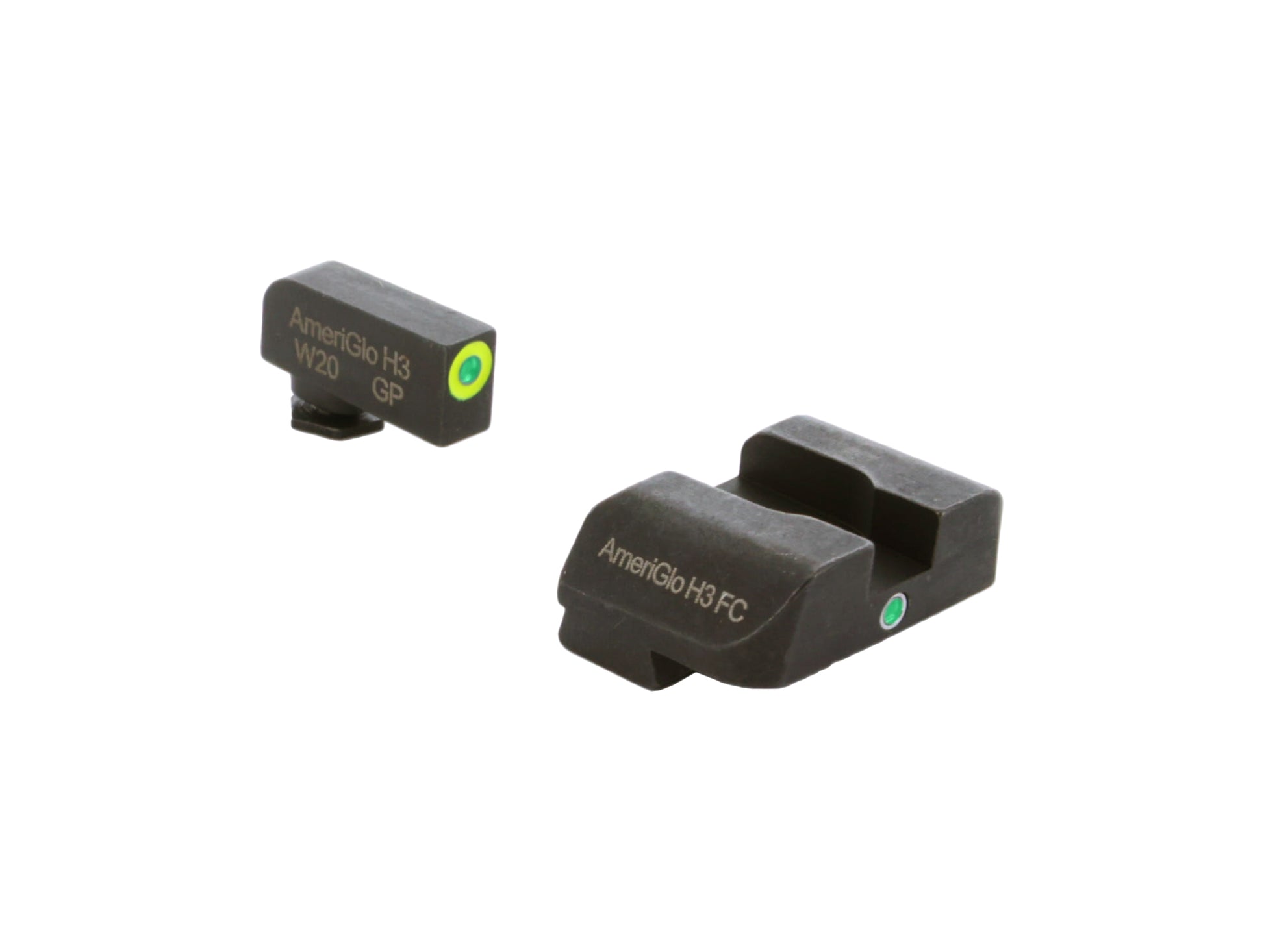 AmeriGlo Pro I-Dot Sights For Glock Gen 1-5 Green Front and Rear Sights GL-301 - California Shooting Supplies 