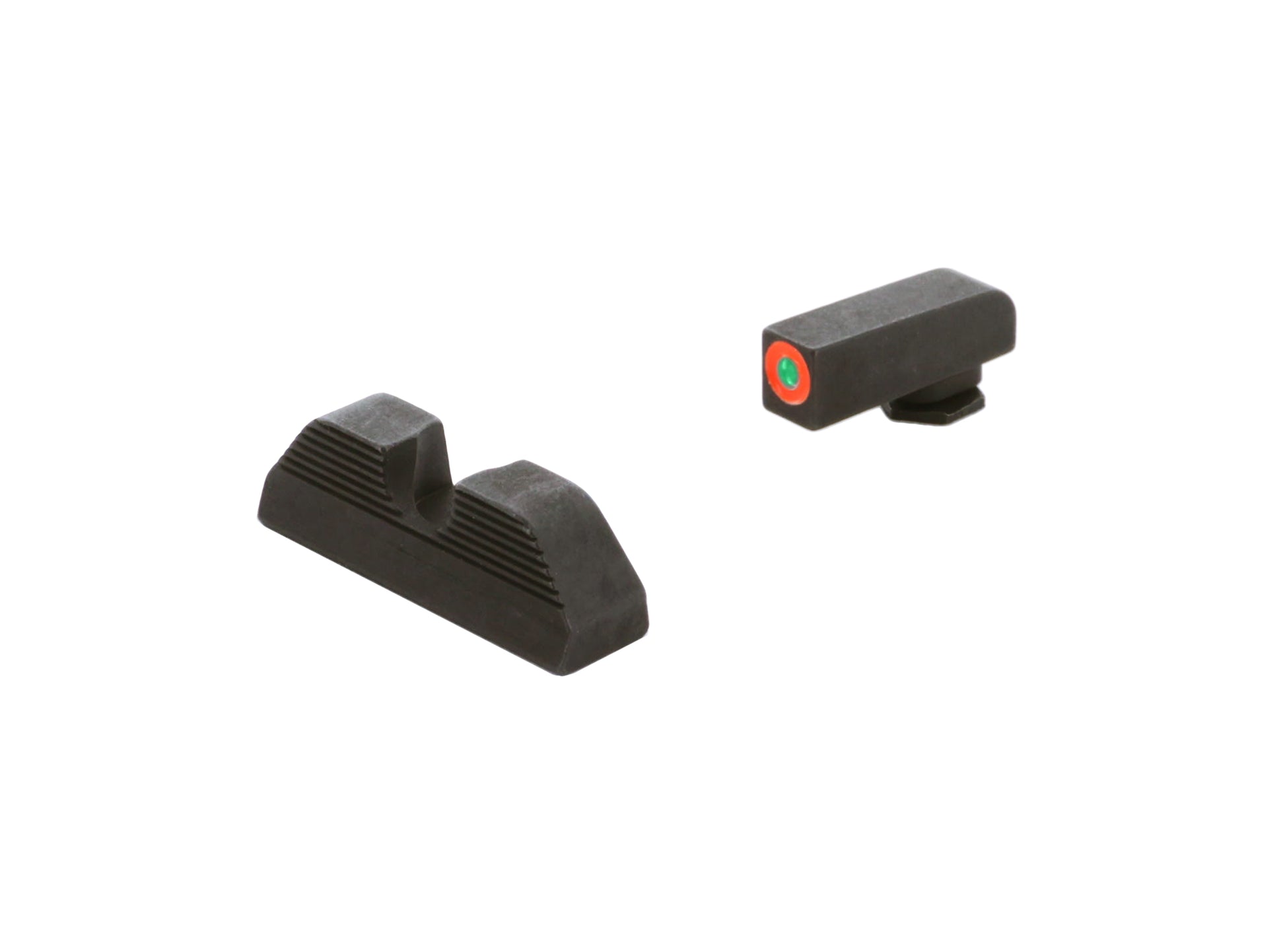 AmeriGlo Sight Fits Glock 17/19 Green Tritium Orange Round Notch Rear GL-353 - California Shooting Supplies