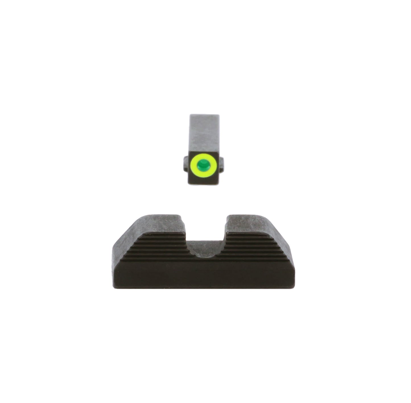 AmeriGlo UC Sight Fits Glock 17/19 Green Tritium Serrated Round Notch Rear GL354