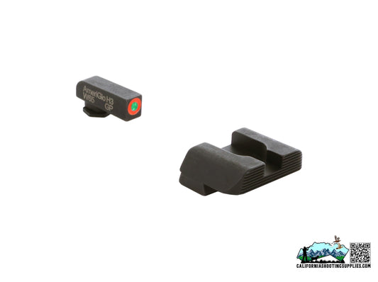 AmeriGlo Protector Night Sight Set For Glock 42/43 Green Tritium Orange GL-436 - California Shooting Supplies