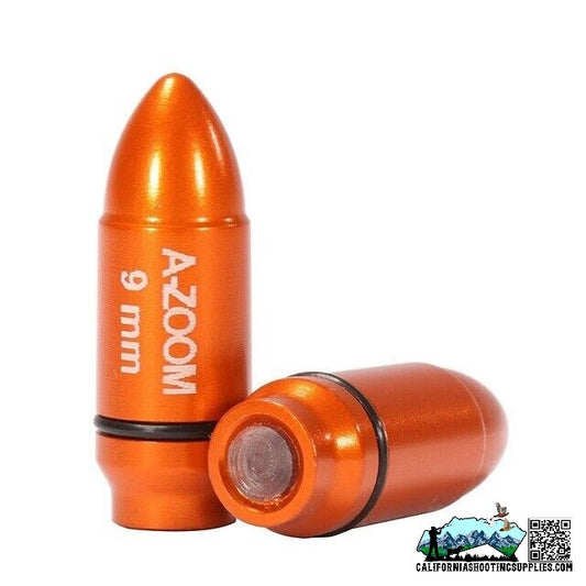 A-Zoom Strikercaps Snap Caps Orange Safety Training 9MM 2Pk solid aluminum 17102