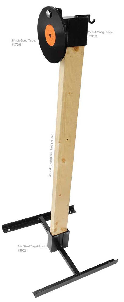 Birchwood Casey Target Universal 2-IN-1 Gong Hanger 2x4 Post BC-49052 - California Shooting Supplies