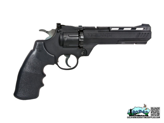 Crosman Vigilante .177 BB/ Pellet Double Action Revolver Black CO2 435FPS CCP8B2 - California Shooting Supplies