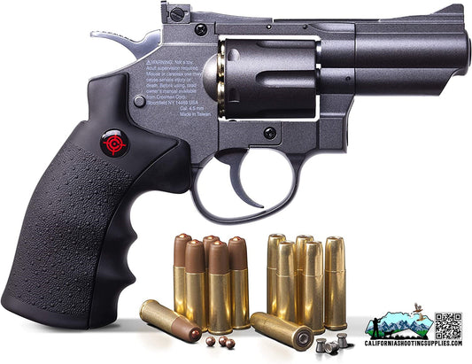 Crosman Duel Full Metal Snub Nose Revolver .177BB/Pellet 6-Shot 400FPS SNR357 - California Shooting Supplies