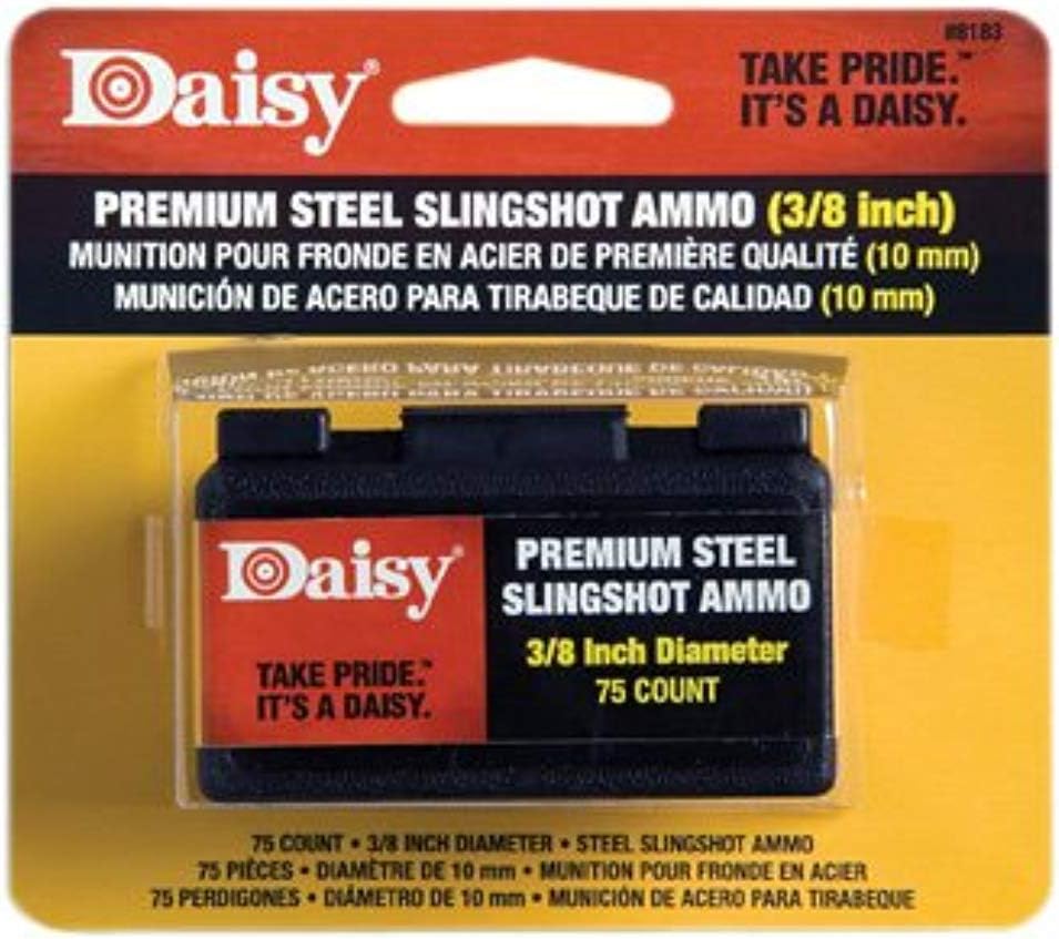 Daisy Steel Slingshot Ammo 3/8 70 Per Pack Poly Bag 988183-446 - California Shooting Supplies