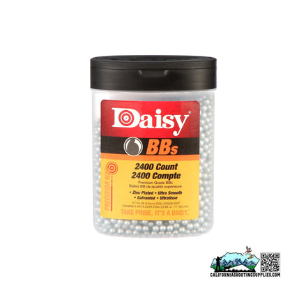 Daisy zinc-plated steel .177 BBs Bottle 2400 Per Bottle 4.5 MM 980024-446 - California Shooting Supplies