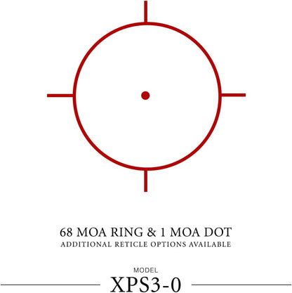 EOTech XPS3 Holographic Sight Red 68MOA Ring 1MOA Dot Reticle Blk Finish XPS3-0 - California Shooting Supplies
