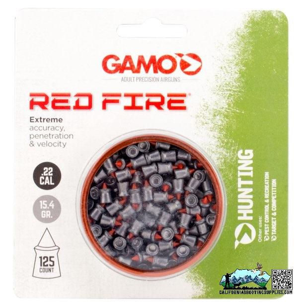 Gamo Red Fire Pellets 22 Pellets diamond shaped 125/Pack 632270454 - California Shooting Supplies