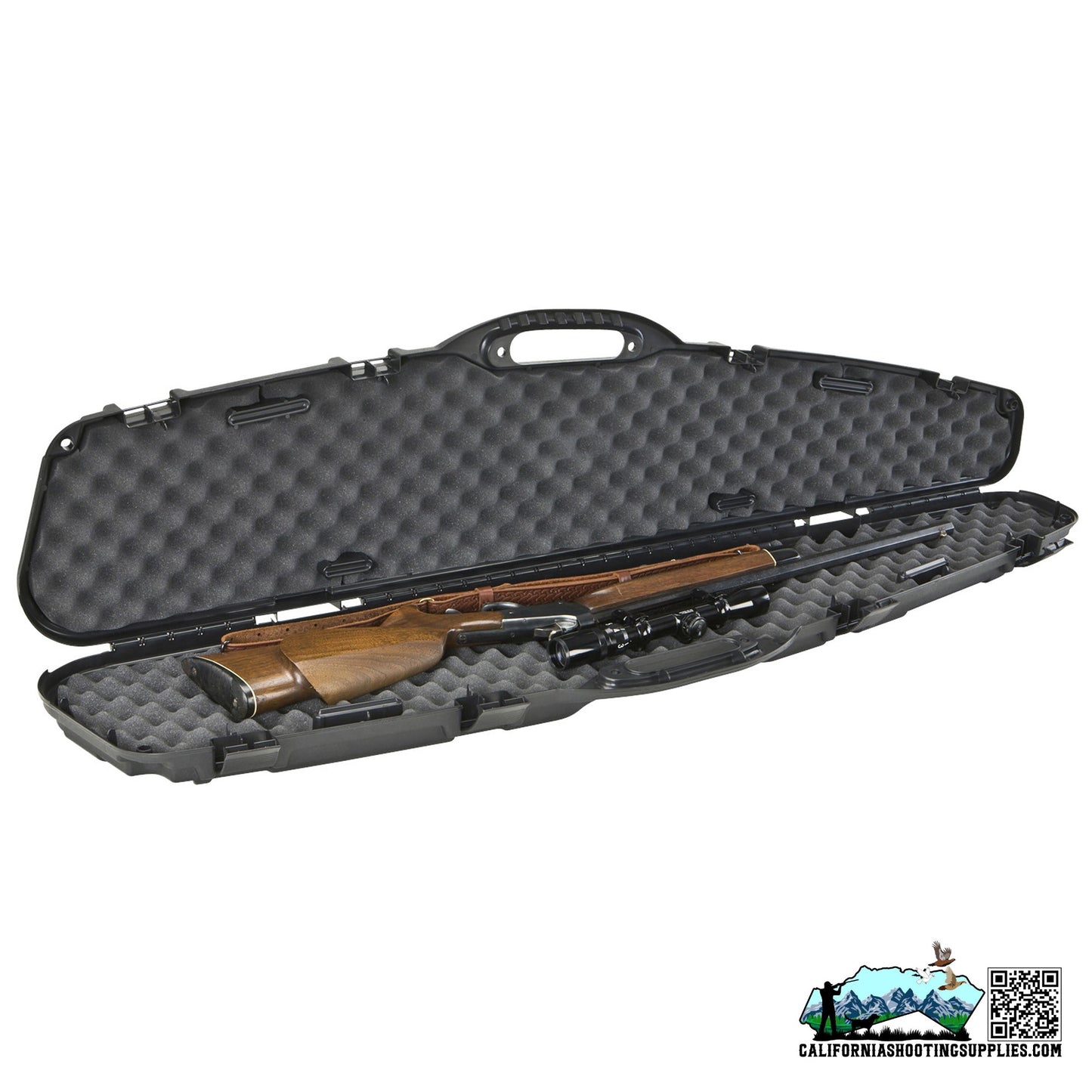 Plano PillarLock Pro Max Single Scoped Rifle Case 53.63X13X3.75 Black 151105 - California Shooting Supplies