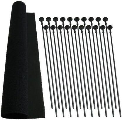 Gun Storage Solutions Rifle Rod 20 pack starter kit fabric size 15x30 RR20SK - California Shooting Supplies