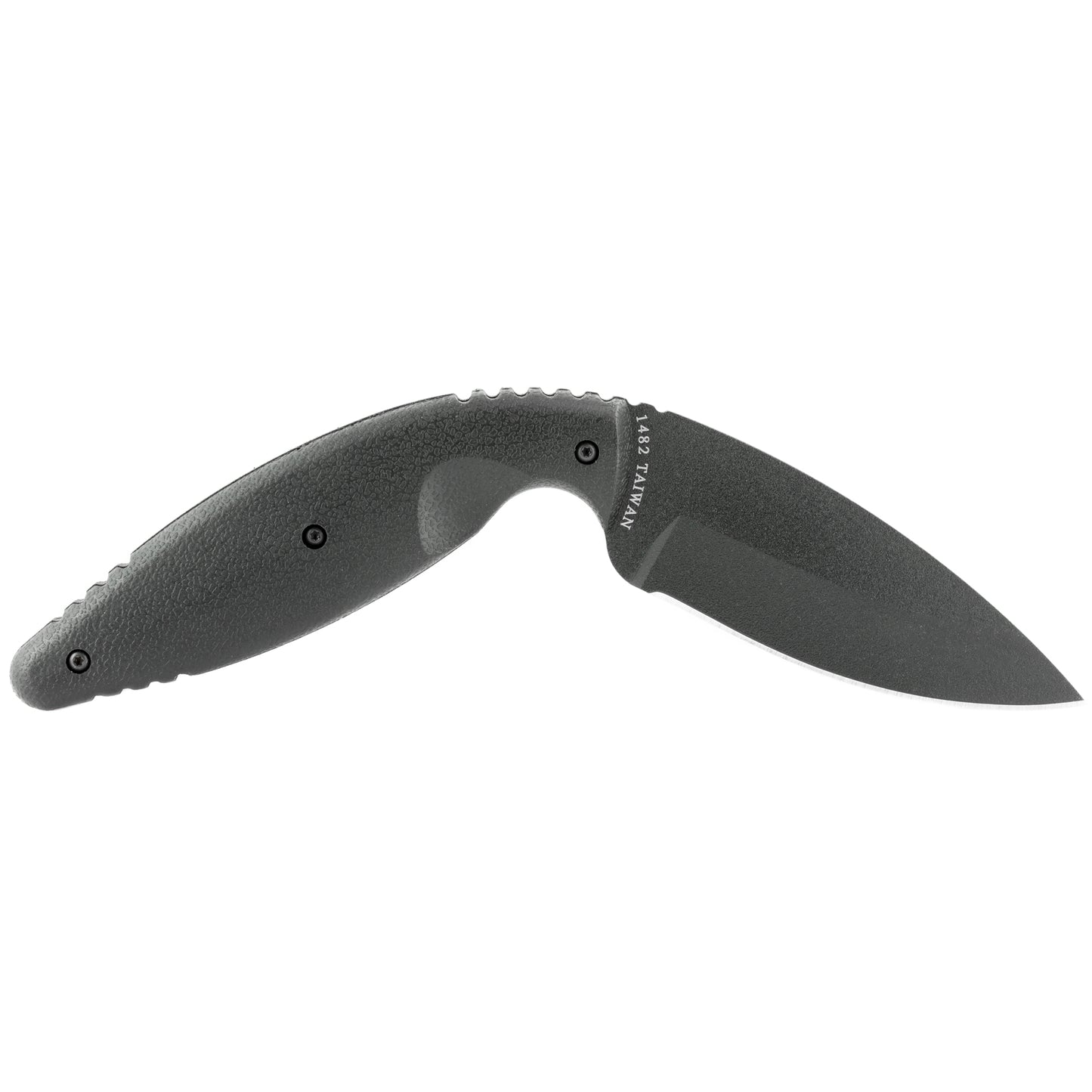 KABAR TDI Law Enforcement Fixed Blade Knife 3.6 DropPoint Black Plain Edge 1482 - California Shooting Supplies