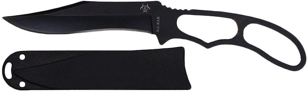 KABAR Acheron Skeleton Fixed Blade Knife 3.1" Blade 6.3" Plain Edge Steel 5699BP - California Shooting Supplies