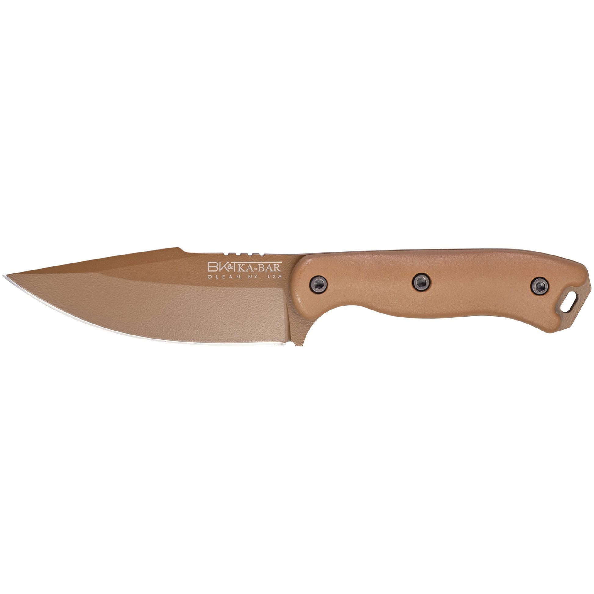 KABAR Becker Harpoon Fixed Blade Knife 4" Blade 9" Bronze Plain Edge Steel BK18 - California Shooting Supplies