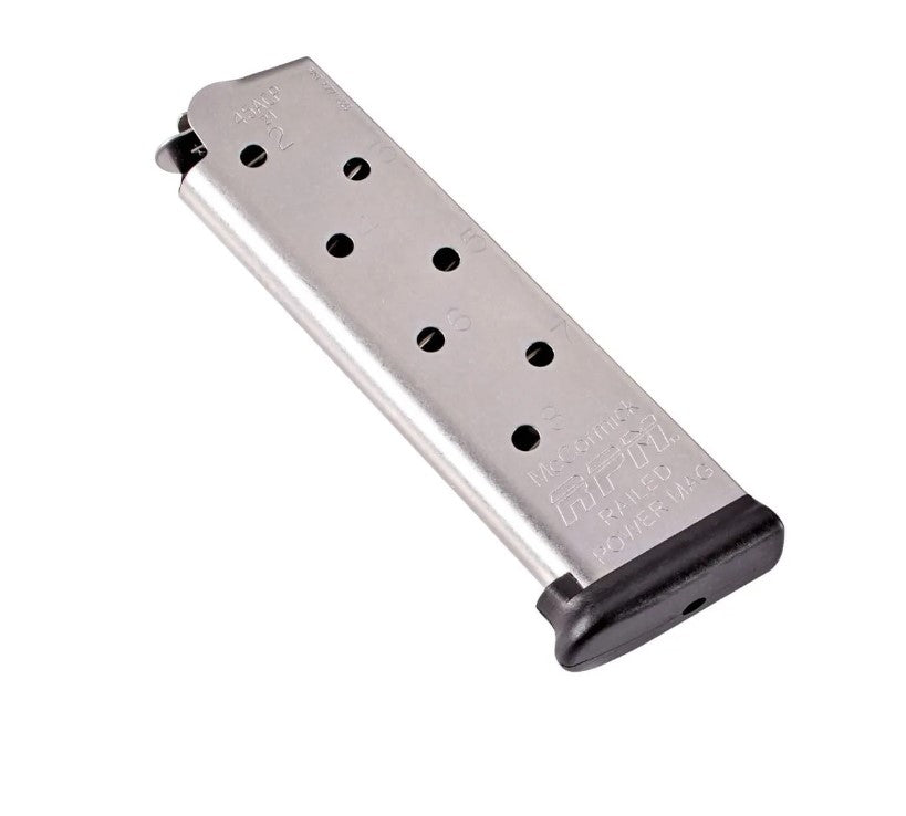 CMC Products Railed Power Mag 45 ACP 8 Rounds Fits 1911 Stainless M-RPM-45FS8