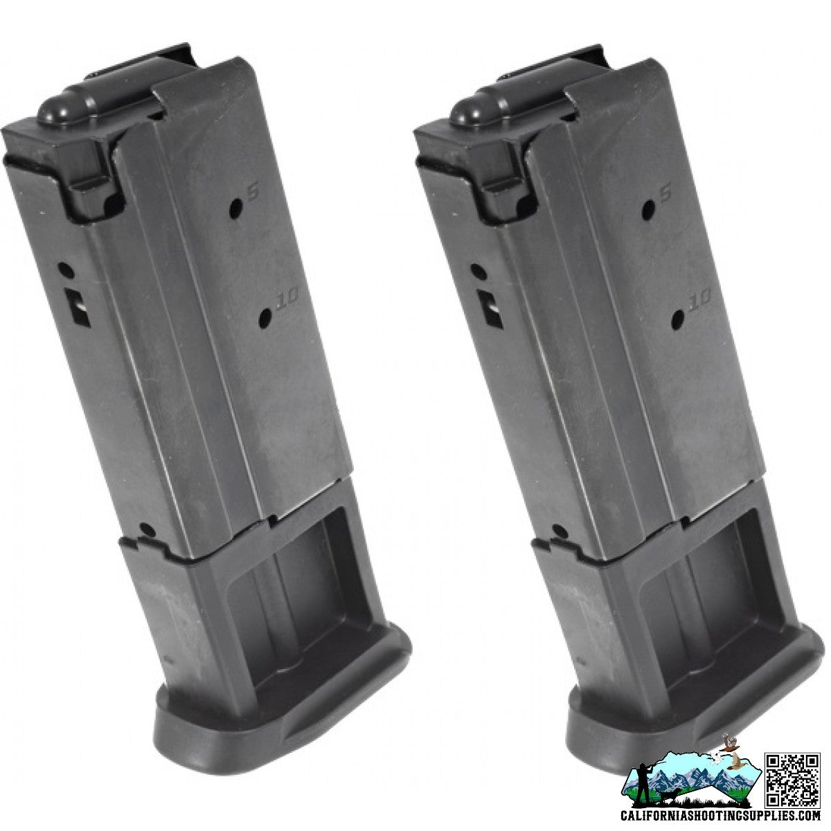 Ruger Magazine 5.7X28MM 10 Rounds Ruger-57 2 Pack Steel Black 90712 - California Shooting Supplies