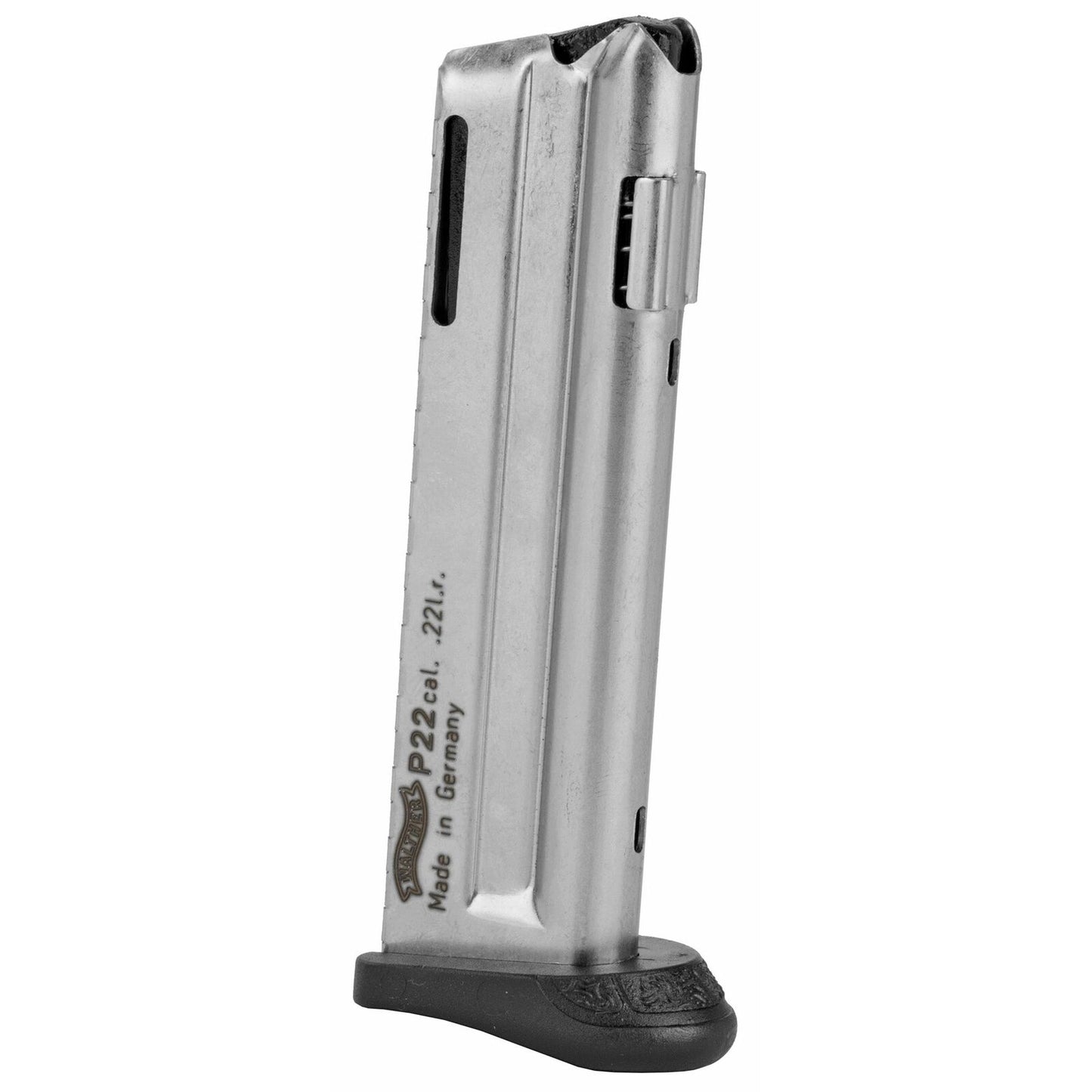 Walther Magazine 22LR 10 Rounds Fits P22Q Style Frame Nickel Finish 512604 - California Shooting Supplies