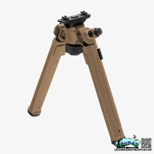 Magpul Industries Bipod Fits M-LOK Rails 6.3-10.3 Length 11oz FDE MAG933-FDE - California Shooting Supplies