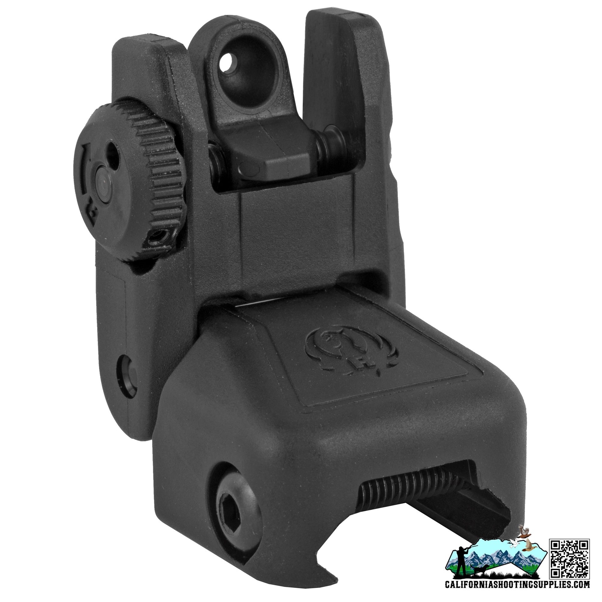 Ruger Rapid Deploy Rear Sight Back up Sight Fits Picatinny Black Polymer 90415 - California Shooting Supplies