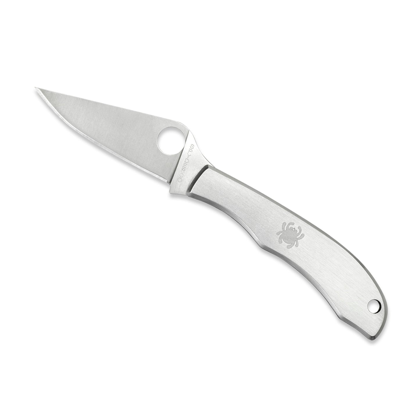 Spyderco HoneyBee Folding Knife Plain Edge Stainless Steel Silver Finish C137P