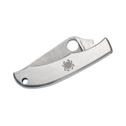 Spyderco HoneyBee Folding Knife Plain Edge Stainless Steel Silver Finish C137P