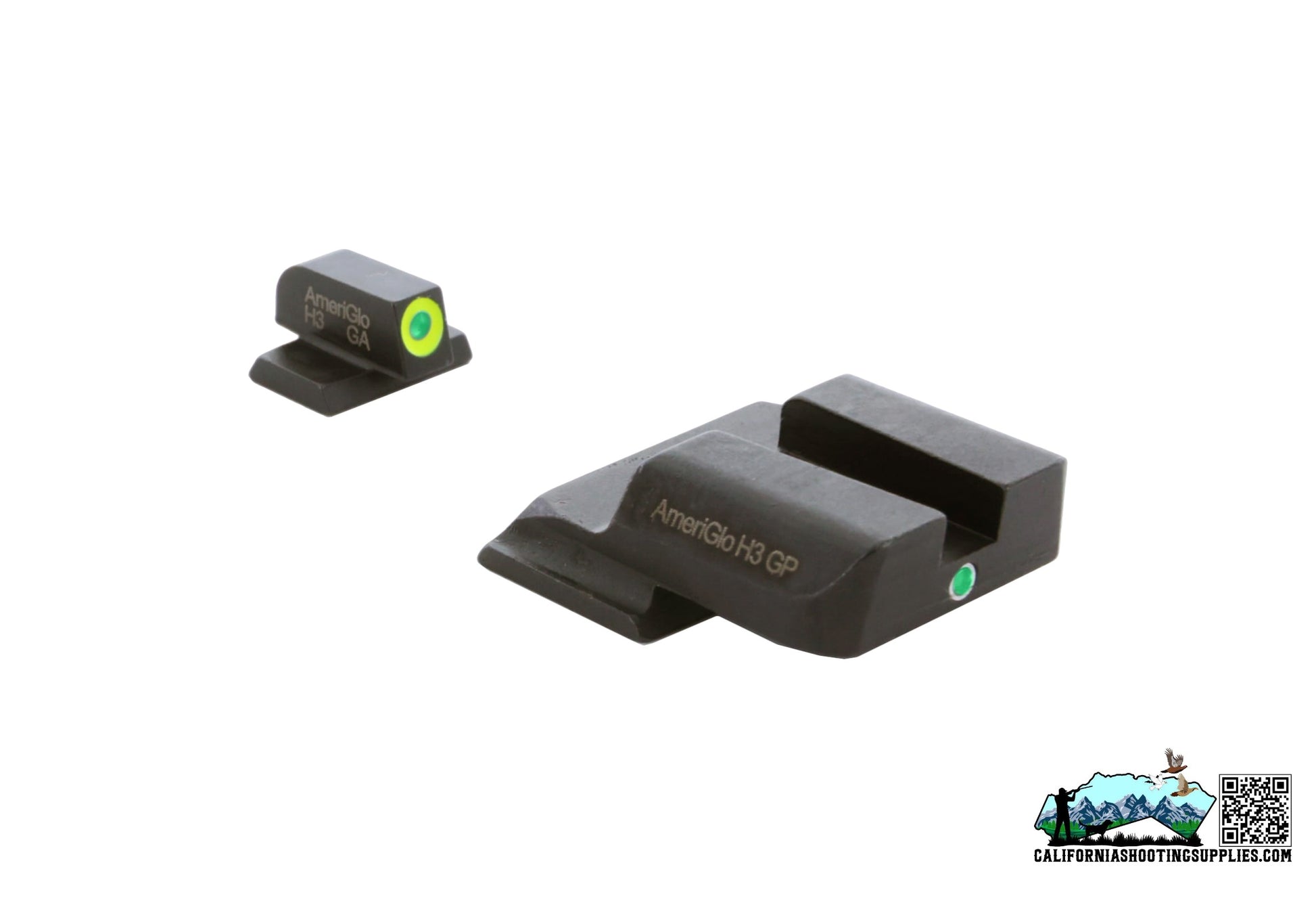 AmeriGlo Pro I-Dot Sight Fits All S&W M&P Green Front and Rear Sights SW-301 - California Shooting Supplies