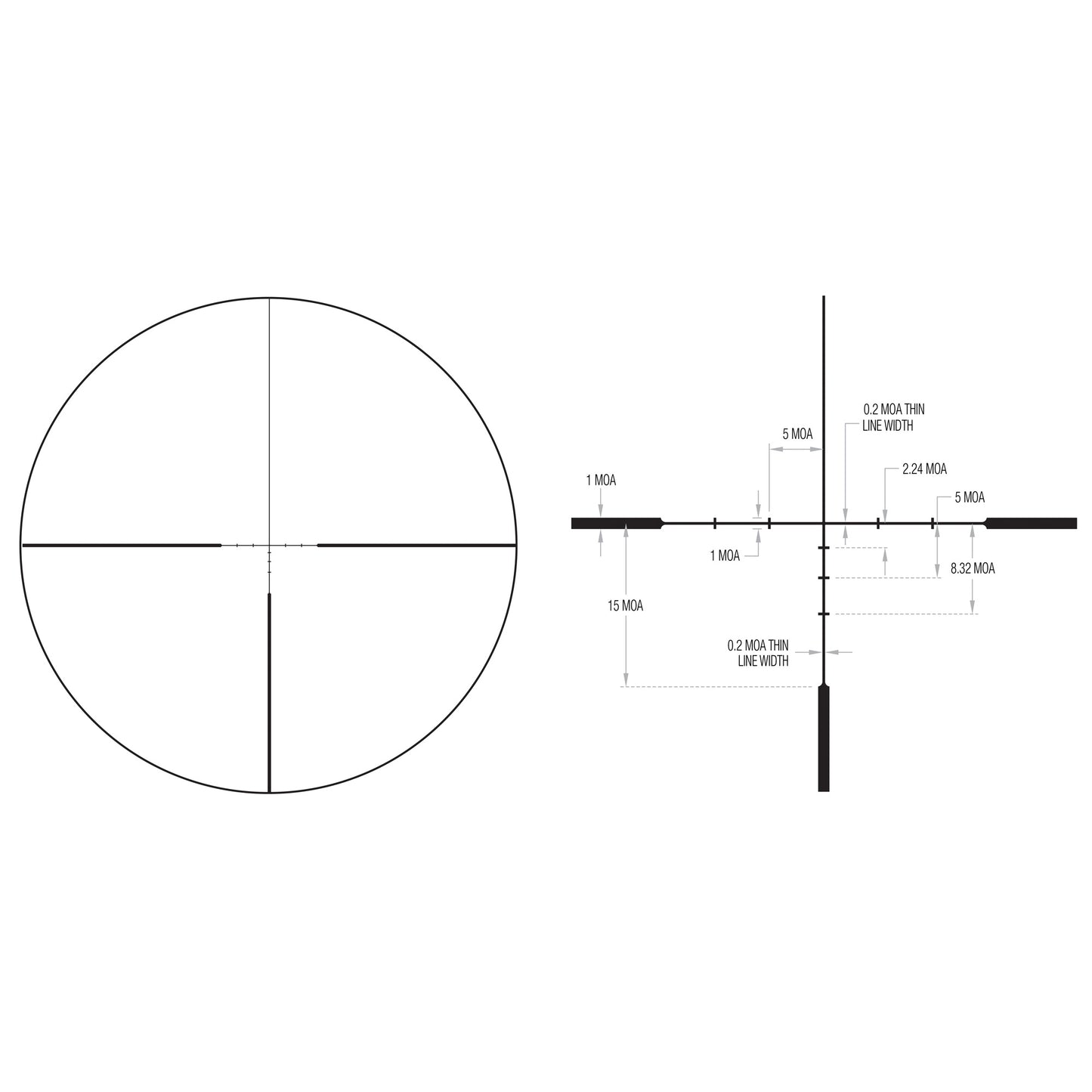 Trijicon Huron 2.5-10x40mm Scope BDC Hunter Holds Black HR1040-C-2700002 - California Shooting Supplies