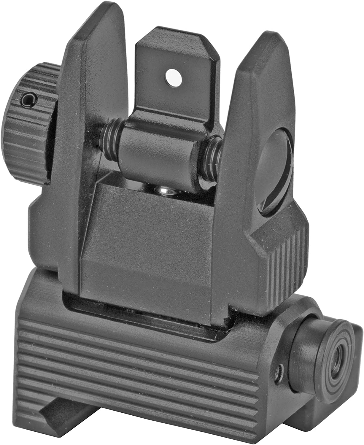 Leapers Inc UTG Accu-Sync Spring-loaded AR15 Flip-up Rear Sight Black MNT-957 - California Shooting Supplies