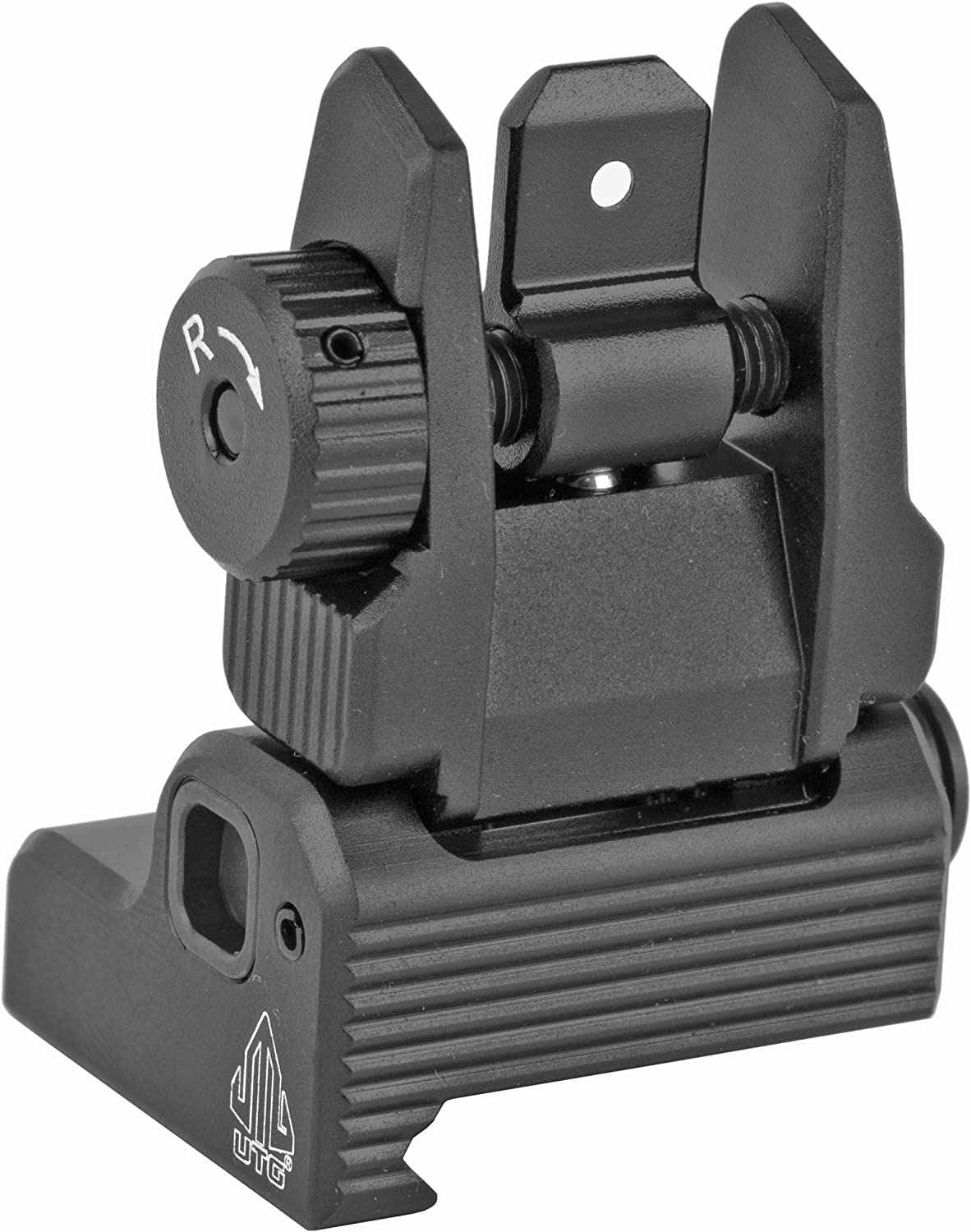 Leapers Inc UTG Accu-Sync Spring-loaded AR15 Flip-up Rear Sight Black MNT-957