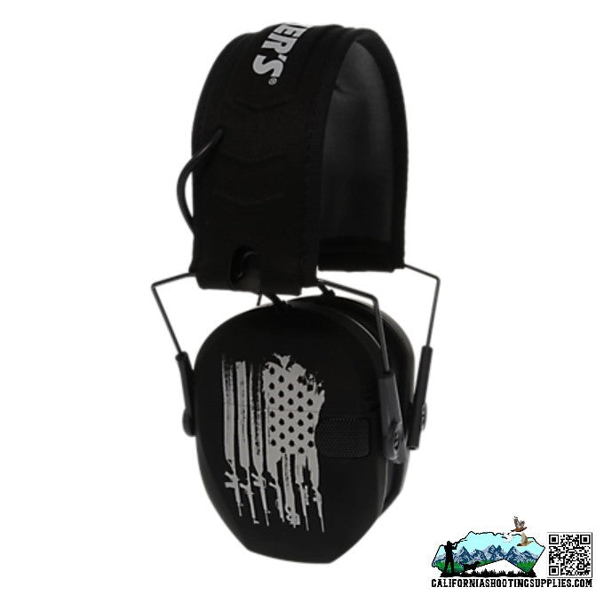 Walker's Razor Freedom Slim Hi-Def Electronic Earmuff US Flag GWP-RSEMFS-FLG - California Shooting Supplies