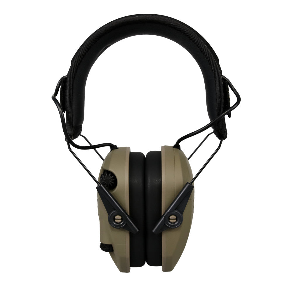 Walker's Razor Electronic Earmuff FDE Includes 2 Morale Patches GWP-RSEMPAT-FDE - California Shooting Supplies