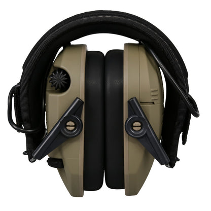 Walker's Razor Electronic Earmuff FDE Includes 2 Morale Patches GWP-RSEMPAT-FDE - California Shooting Supplies