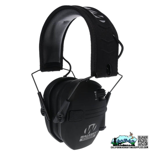 Walkers Razor Electronic Earmuff Shooting Protection and Safety Black GWP-RSEMRC - California Shooting Supplies