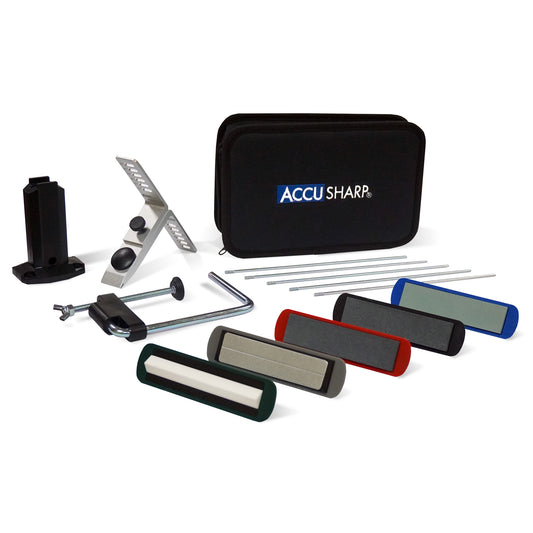 AccuSharp Knife Sharpener 5 Stone Precision Sharpening Kit Six Angle 059C - California Shooting Supplies