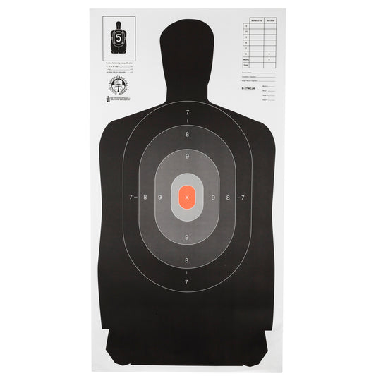 Action Target NC Criminal Justice Academy Target 24x45 100 Pack B-27NCJA-100 - California Shooting Supplies