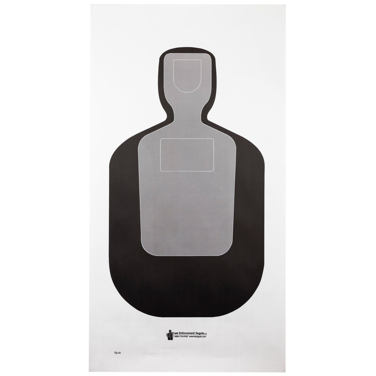 Action Target TQ-19 Standard Target 25-Yard Silhouette 24x45 100 Per Box - California Shooting Supplies