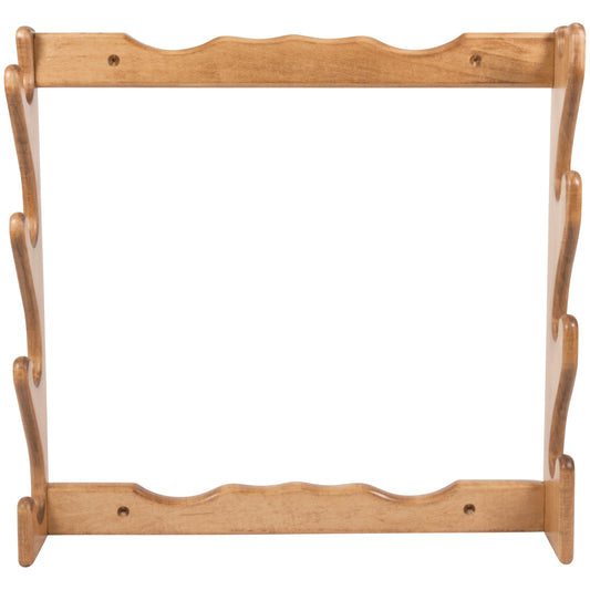 Allen 4 Gun Wooden Wall Rack Solid Wood Construction 24x24x418550 - California Shooting Supplies