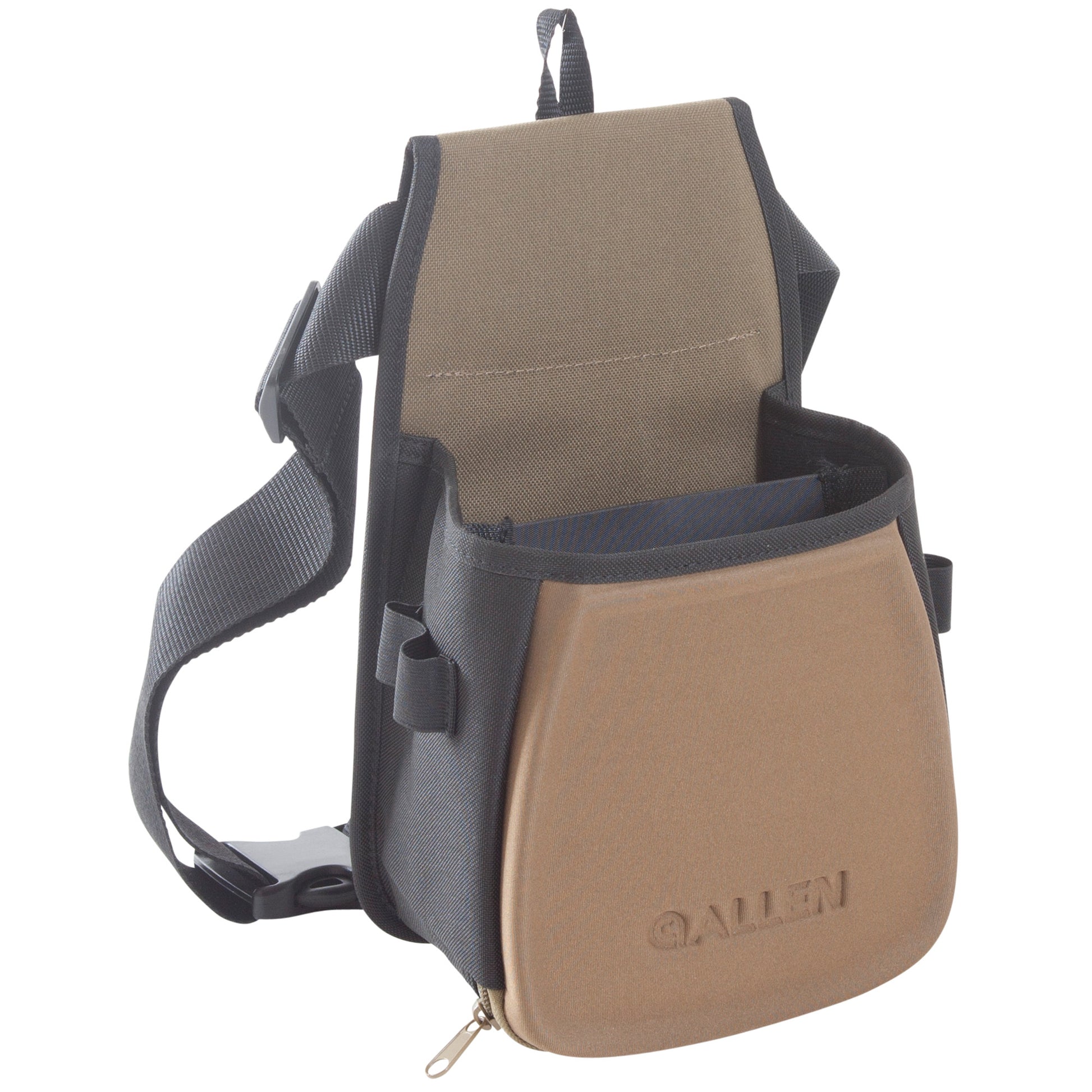 Allen Eliminator Double Compartment Shooting Bag Black/Coffee Belt Included 8303 - California Shooting Supplies